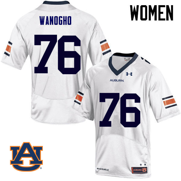 Women Auburn Tigers #76 Prince Tega Wanogho College Football Jerseys Sale-White